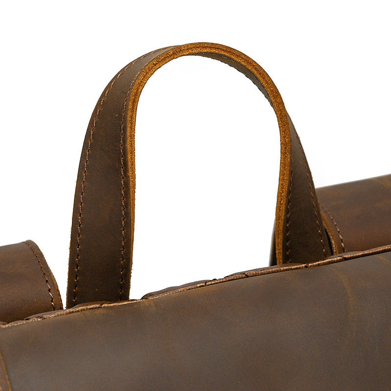 Crazy Horse Leather Backpack-Padstow