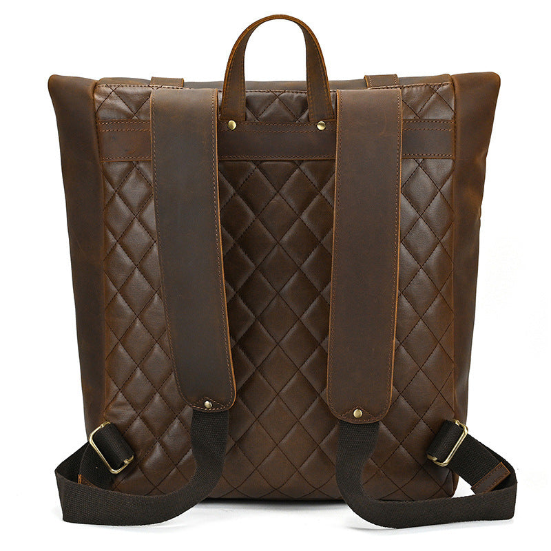 Crazy Horse Leather Backpack-Padstow